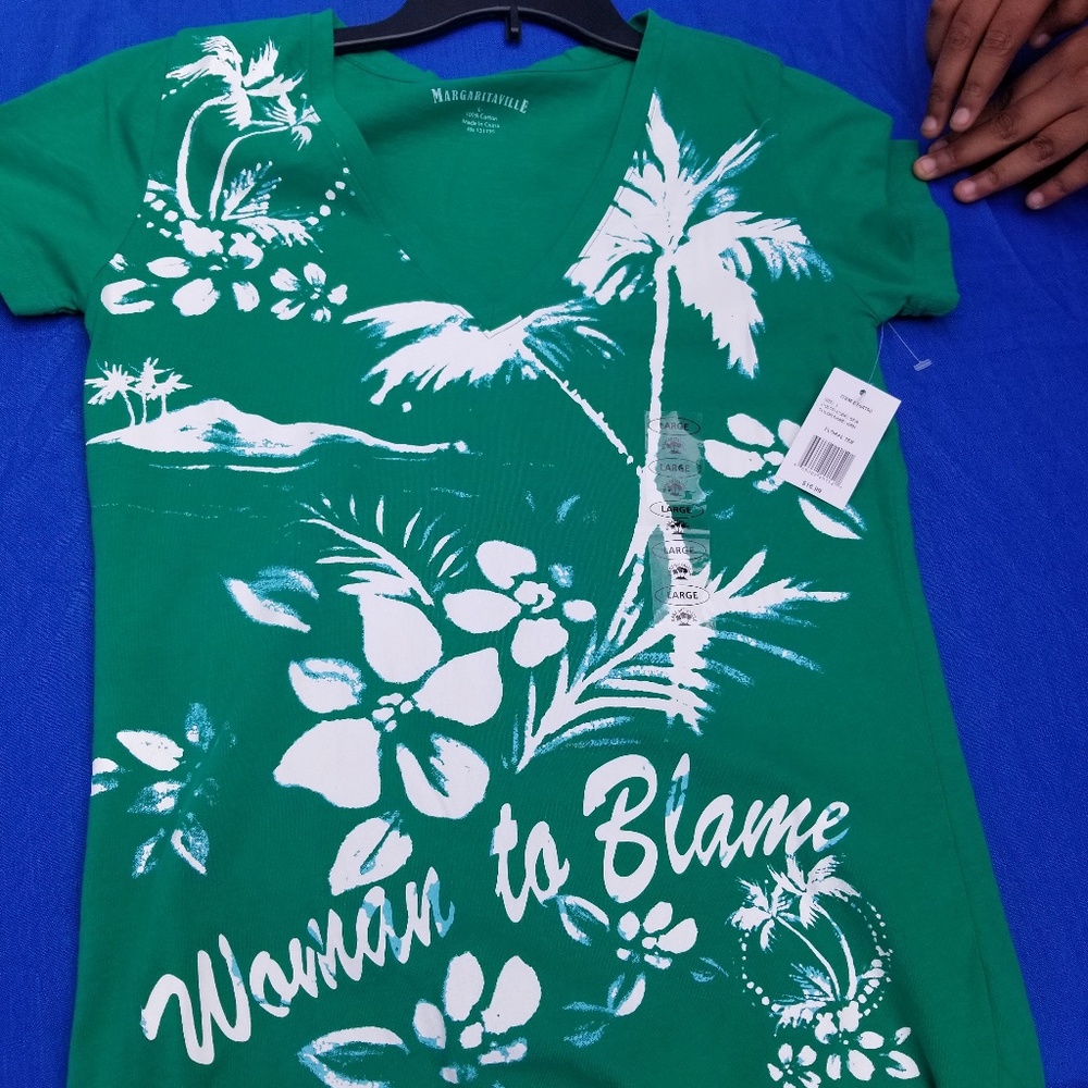 Margaritaville Women's V neck t-shirt